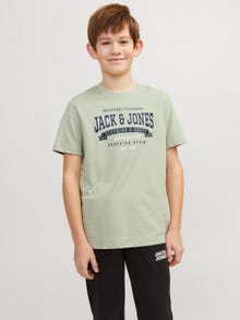 Jack & Jones Minipituinen Painettu T-paita -Desert Sage - 12257379