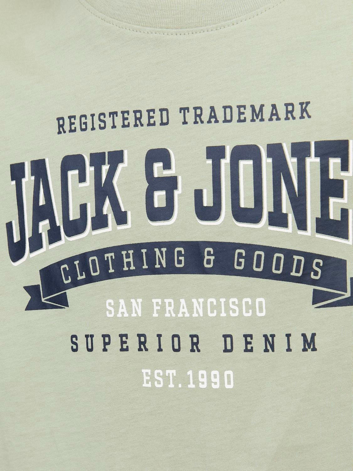 Jack & Jones Gedruckt T-shirt Mini -Desert Sage - 12257379