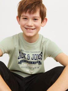 Jack & Jones Tryck T-shirt Mini -Desert Sage - 12257379