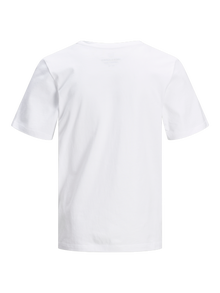 Jack & Jones Enfärgat T-shirt Mini -White - 12257380