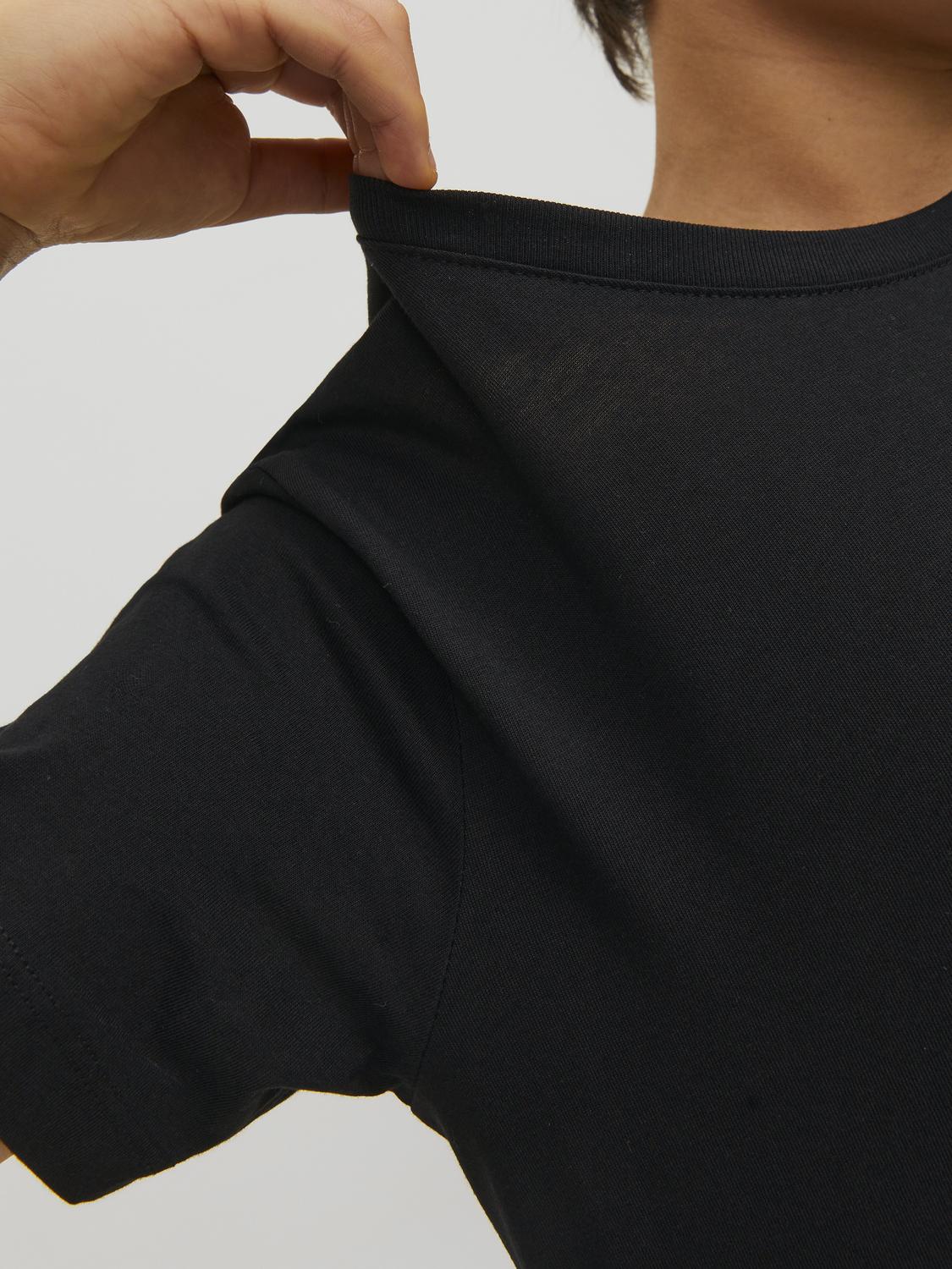 Jack & Jones Gładki T-shirt Mini -Black - 12257380