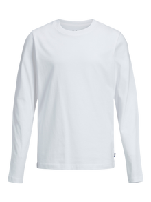 Jack & Jones Effen Longsleeved T-shirt Mini -White - 12257381