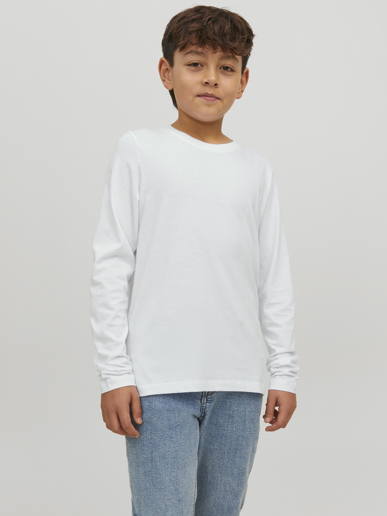 Jack & Jones Einfarbig T-shirt Mini -White - 12257381