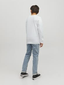 Jack & Jones Enfärgat T-shirt Mini -White - 12257381