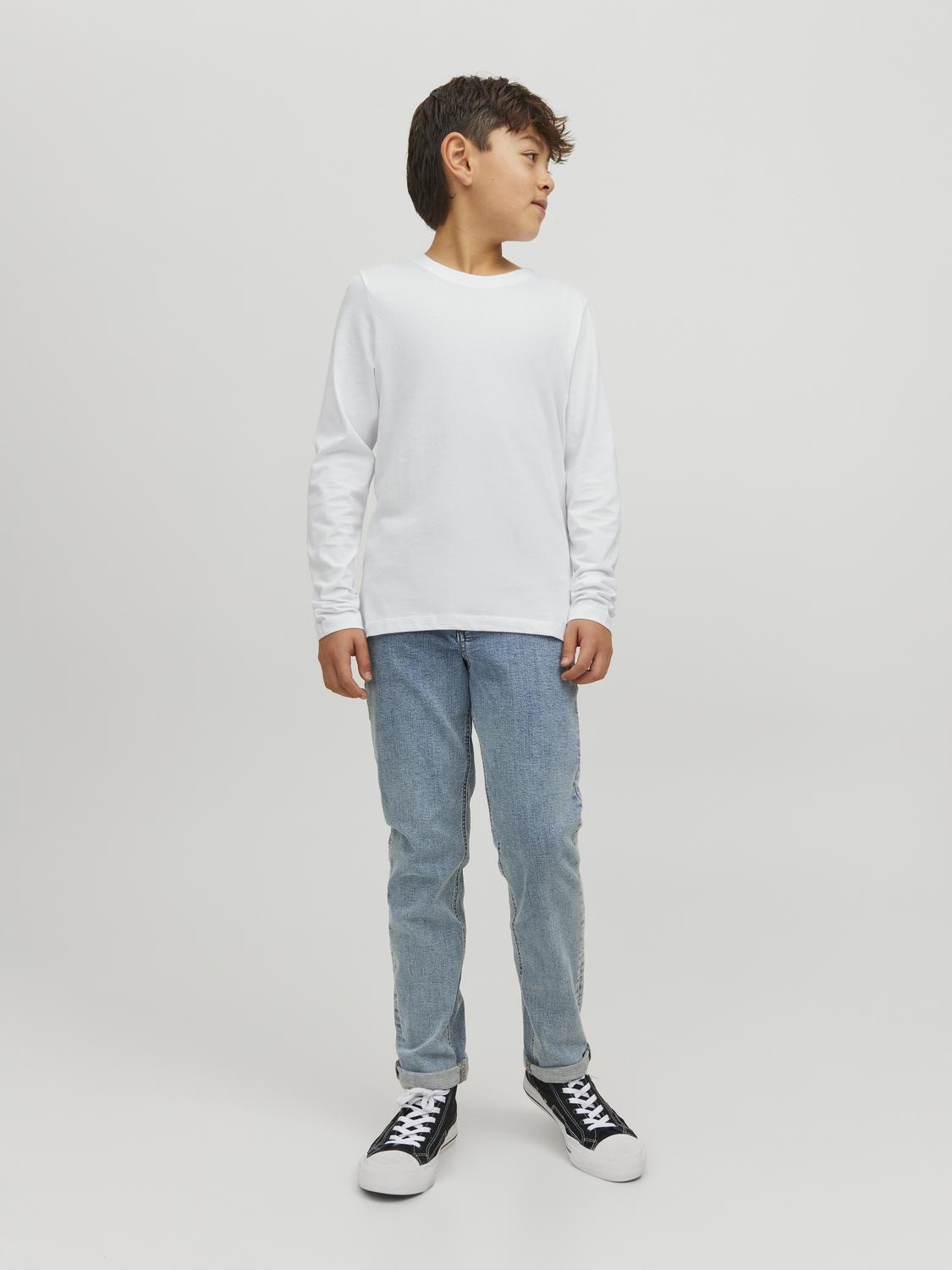 Jack & Jones Plain T-shirt Mini -White - 12257381
