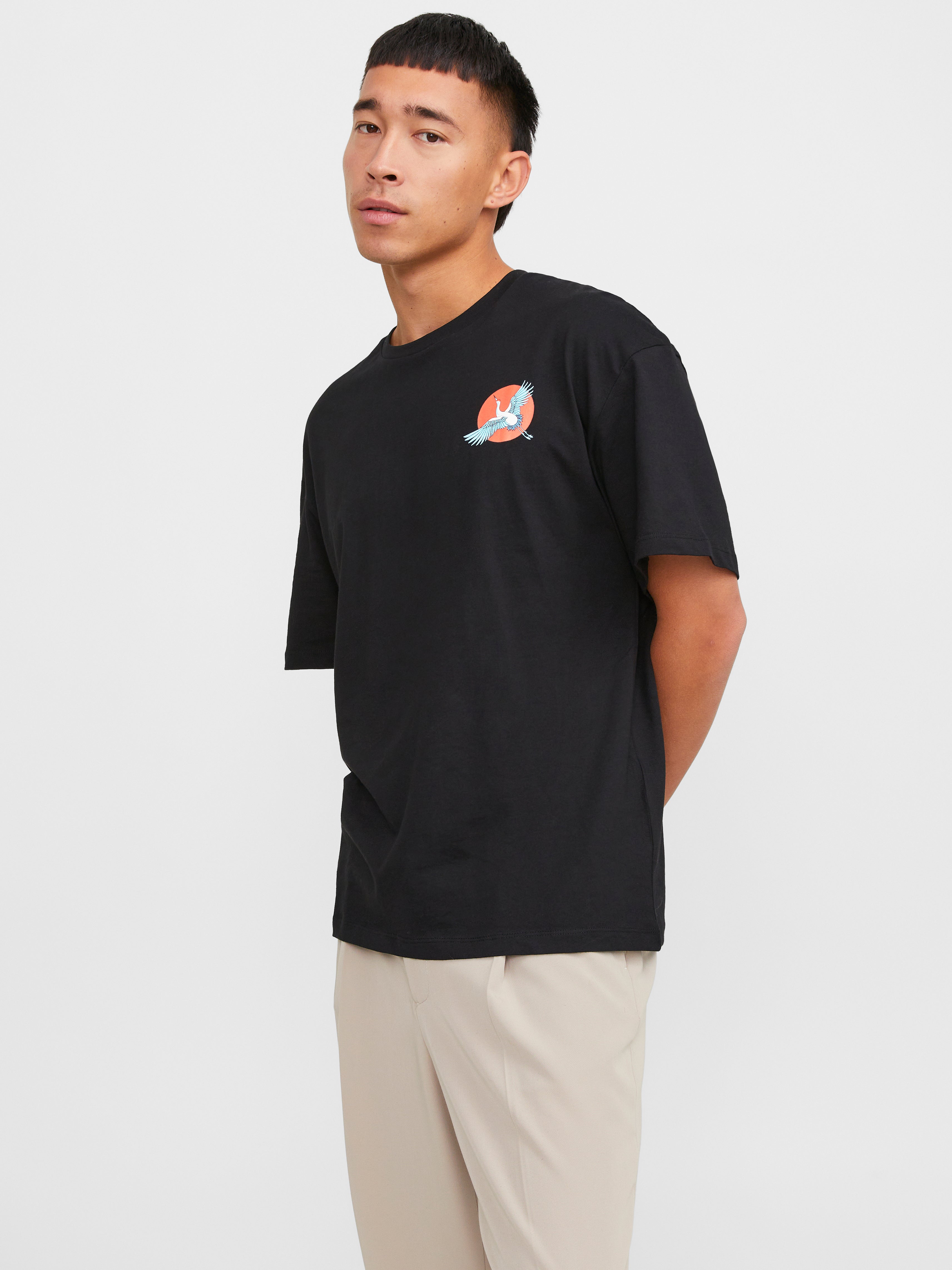 T-shirt Imprimé Col Rond - Jack & Jones - Modalova
