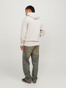 Jack & Jones Bedrukt Hoodie -Moonbeam - 12257390