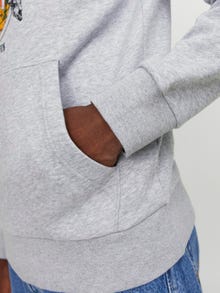 Jack & Jones Hoodie Estampar -Light Grey Melange - 12257390