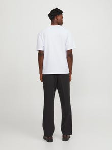 Jack & Jones Nyomott mintás Környak Trikó -White - 12257391