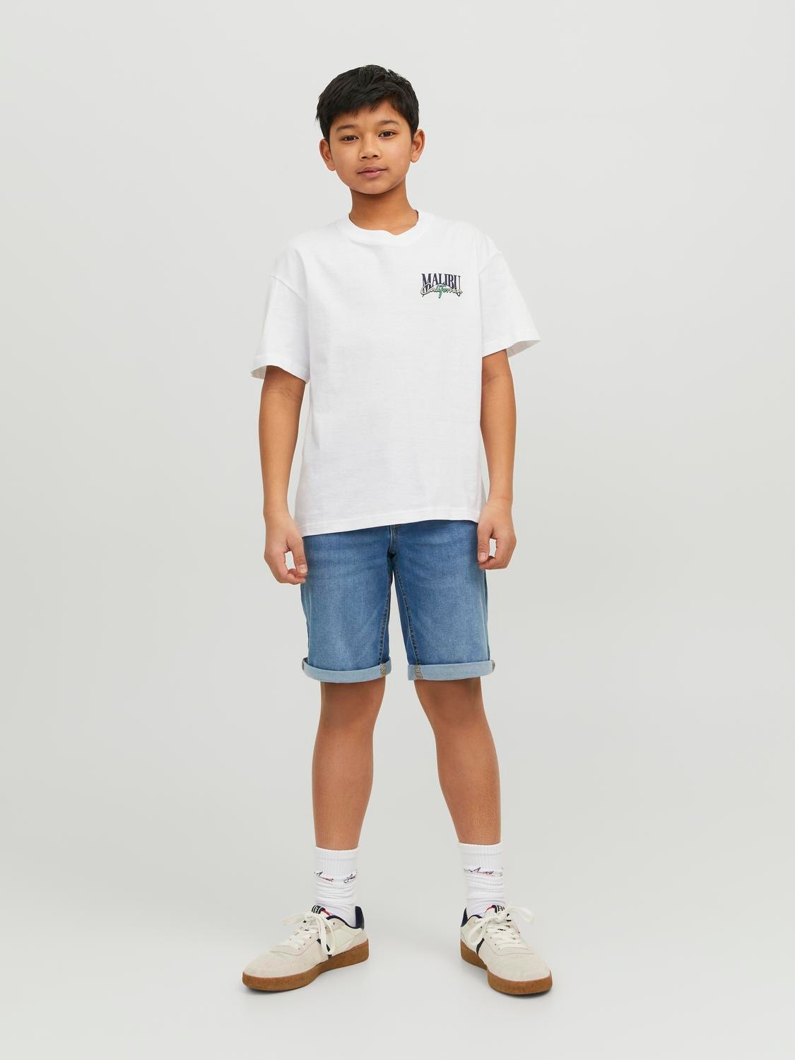 Jack & Jones Regular Fit Farmer rövidnadrág Mini -Blue Denim - 12257395