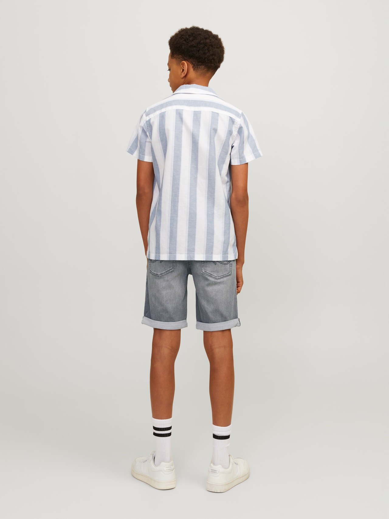 Jack & Jones Regular Fit Shorts med normal passform Mini -Grey Denim - 12257396