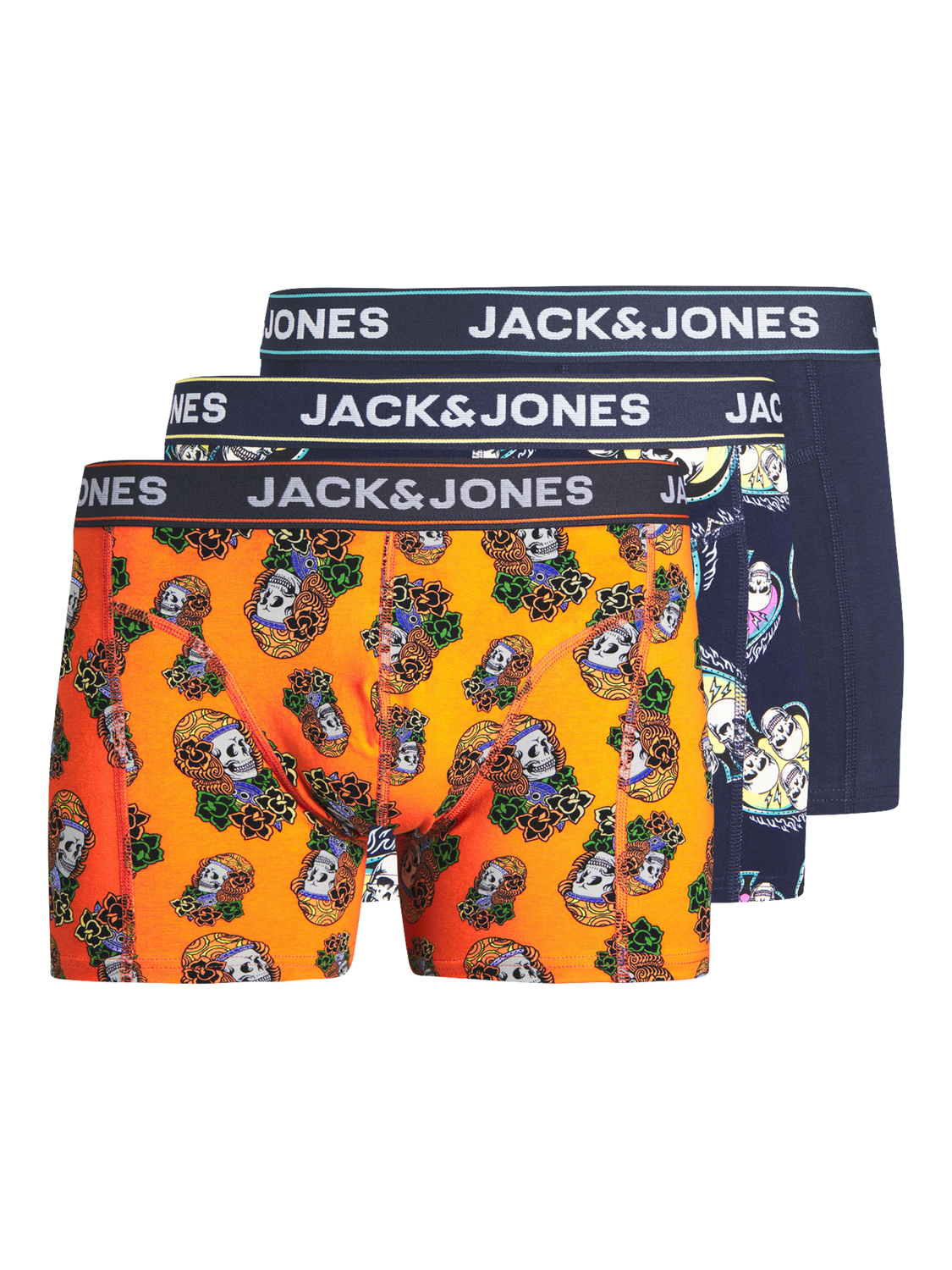 Jack & Jones Plus Size 3-pak Bokserki -Navy Blazer - 12257398