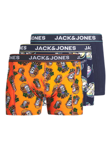 Jack & Jones Plus Size 3-pack Trunks -Navy Blazer - 12257398