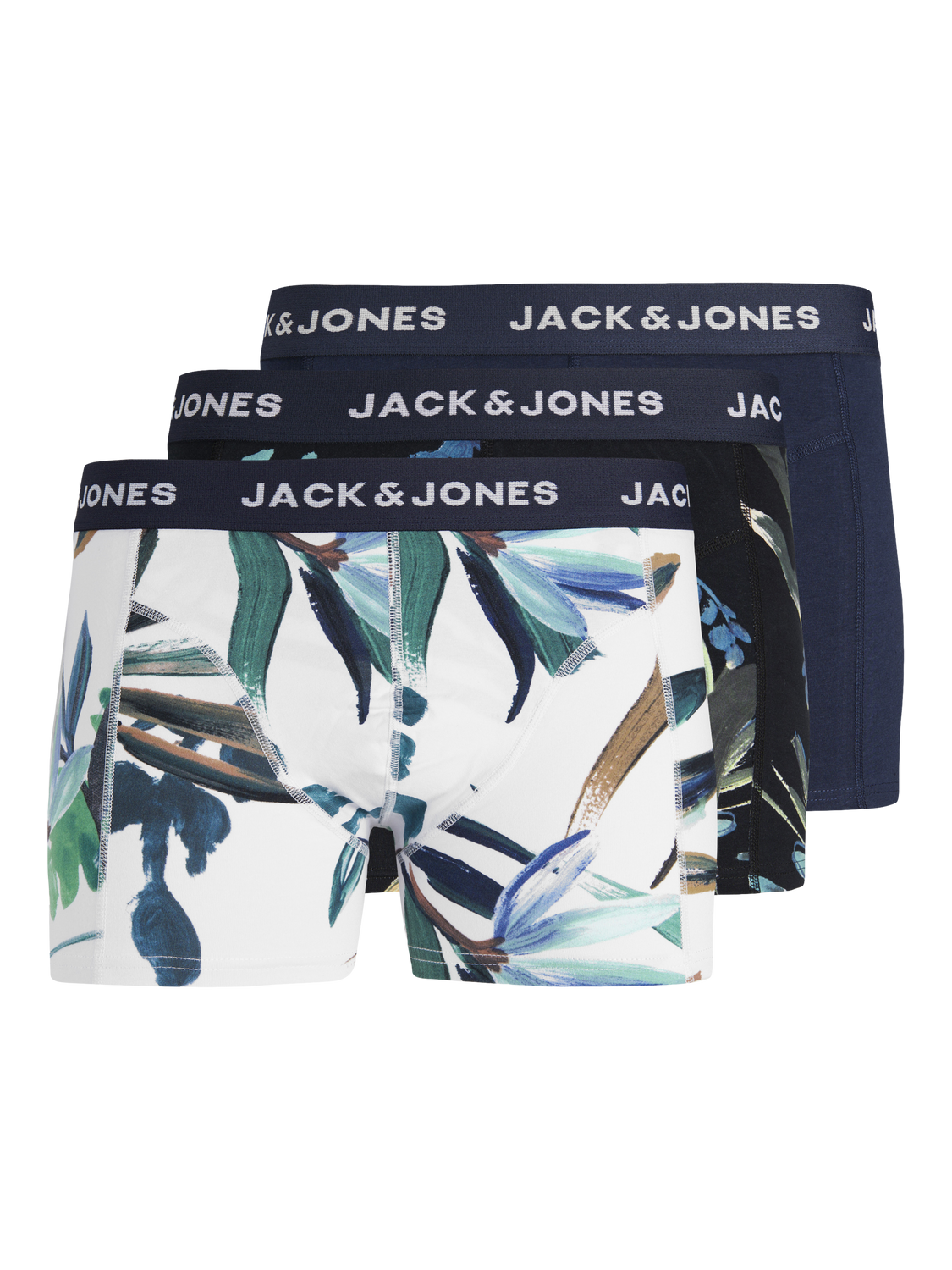 Jack & Jones Plus Size 3-pack Kalsonger -Navy Blazer - 12257400