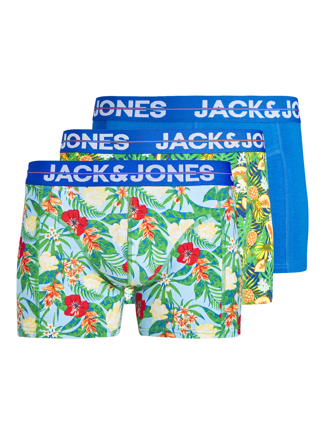 Jack & Jones Plus Size 3-pack Boxershorts -Victoria Blue - 12257402