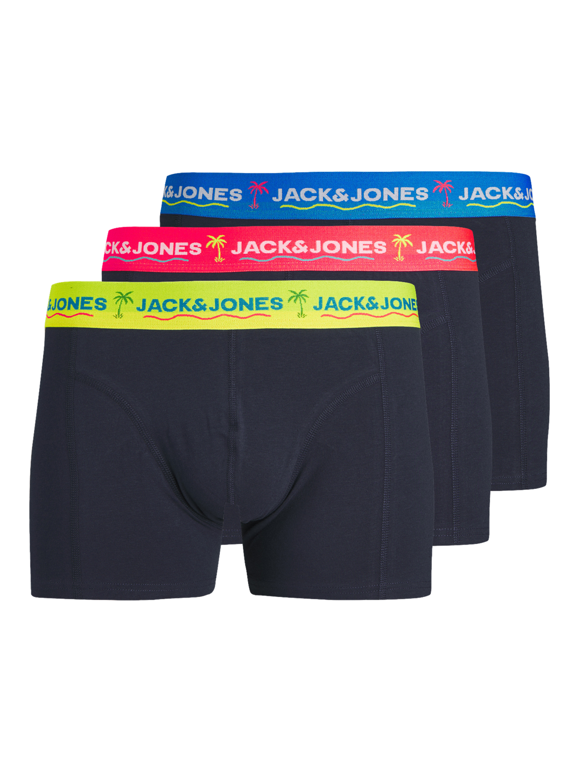 Jack & Jones Plus Size 3-pakuotės Trumpikės -Navy Blazer - 12257403