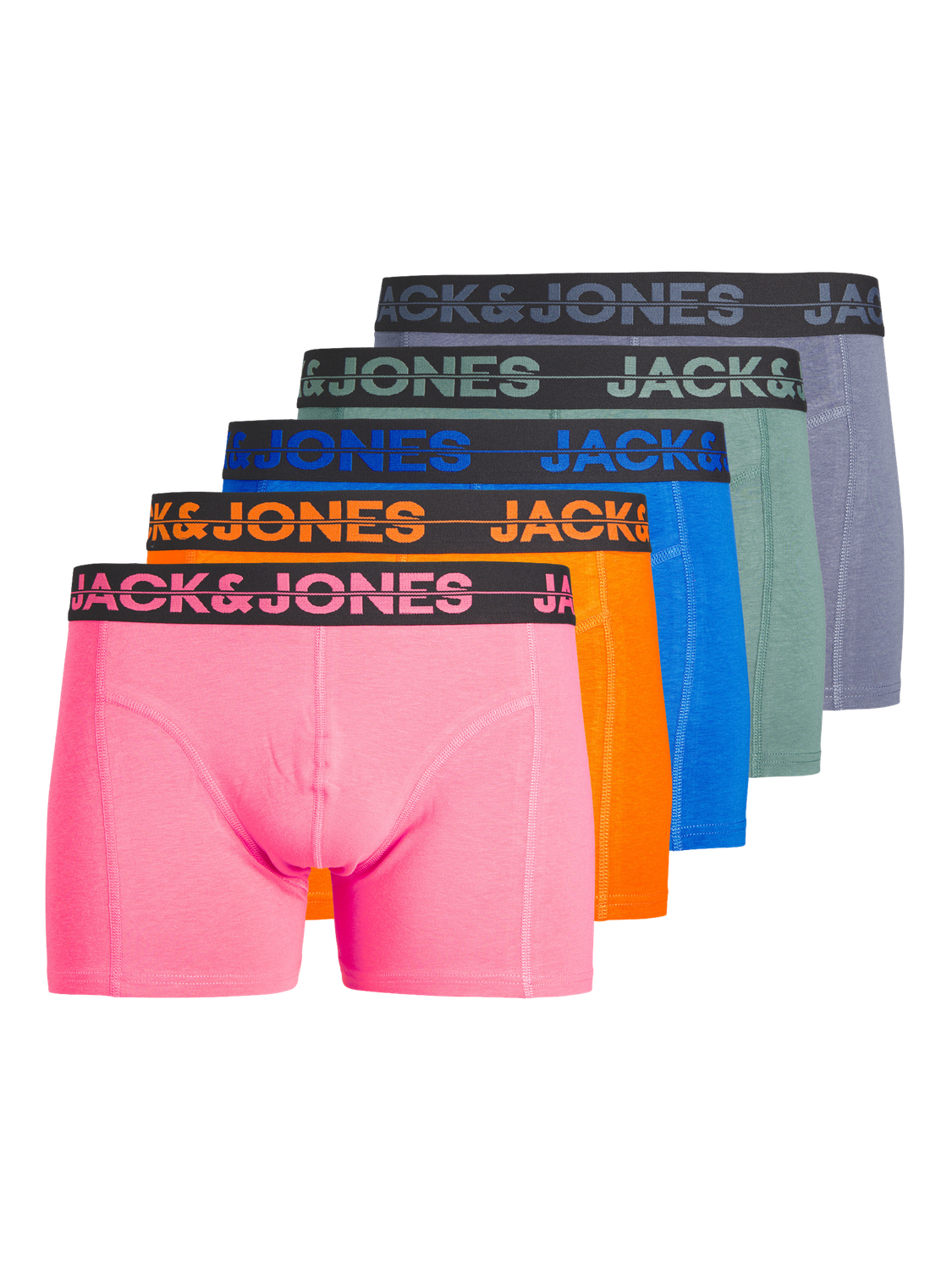 Jack & Jones Plus Size 5-pakning Underbukser -Victoria Blue - 12257404