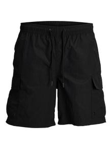 Jack & Jones Regular Fit Badeshorts med normal passform For gutter -Black - 12257410