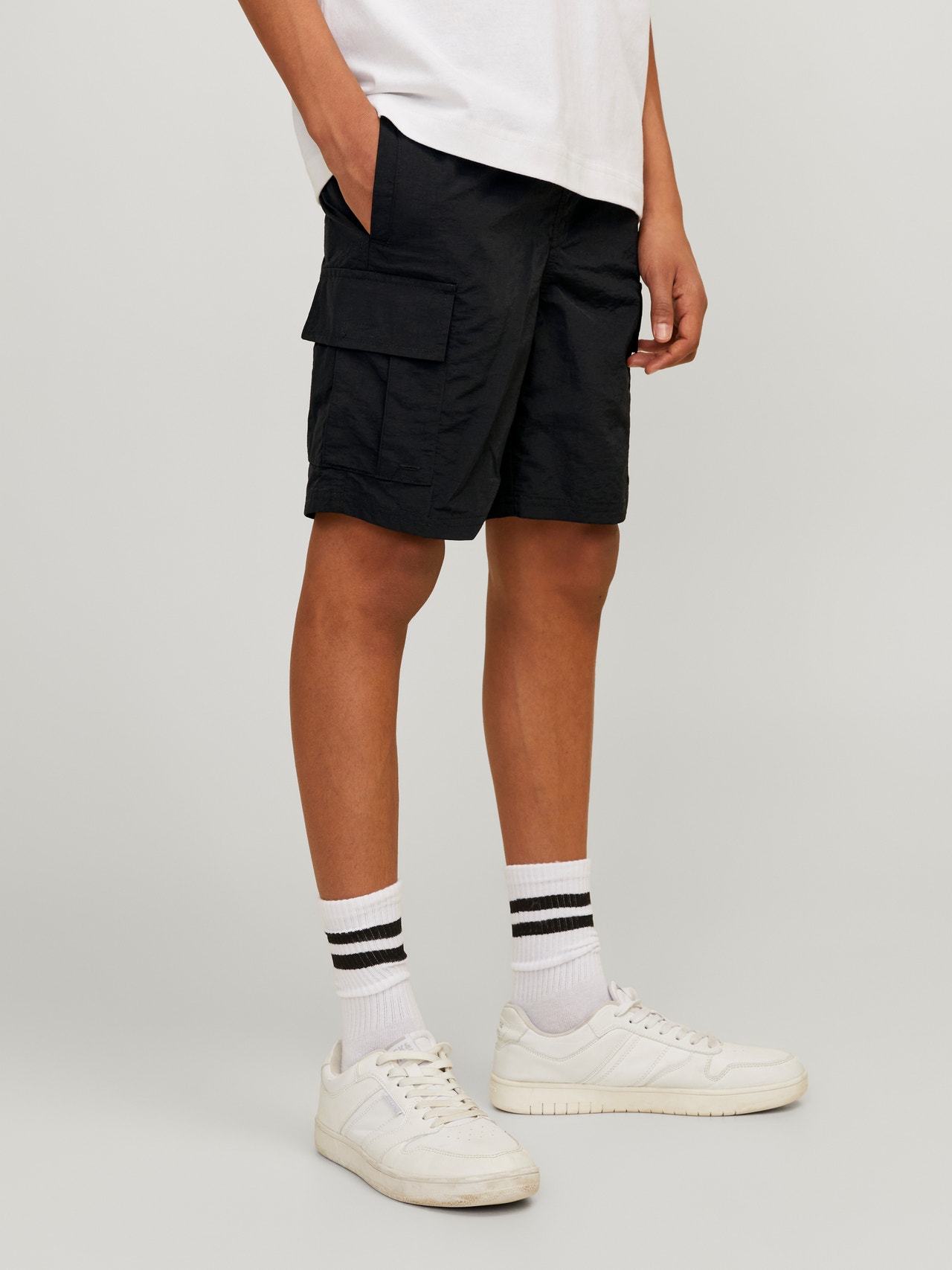 Jack & Jones Regular Fit Swim shorts For boys -Black - 12257410