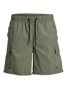 Jack & Jones Regular Fit Calções de banho Para meninos -Agave Green - 12257410