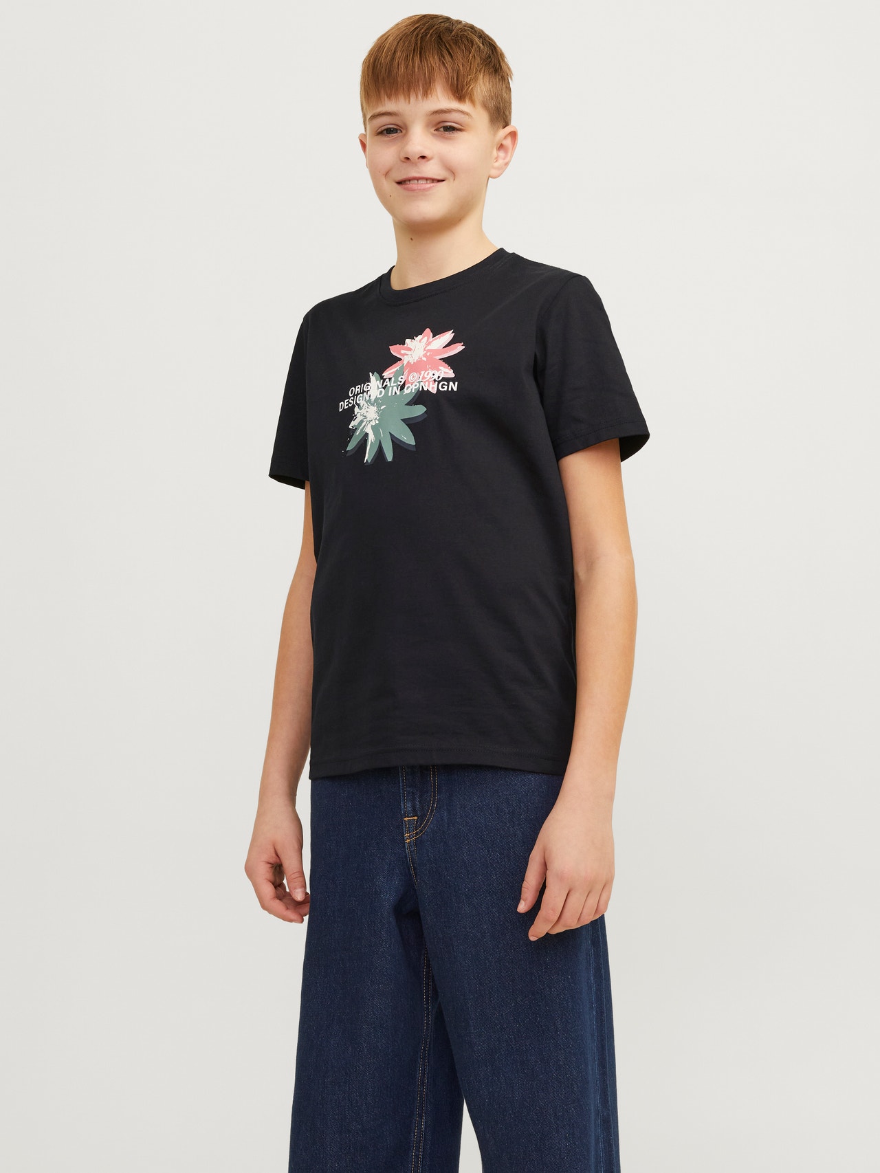 Jack & Jones T-shirt Estampar Mini -Black - 12257424