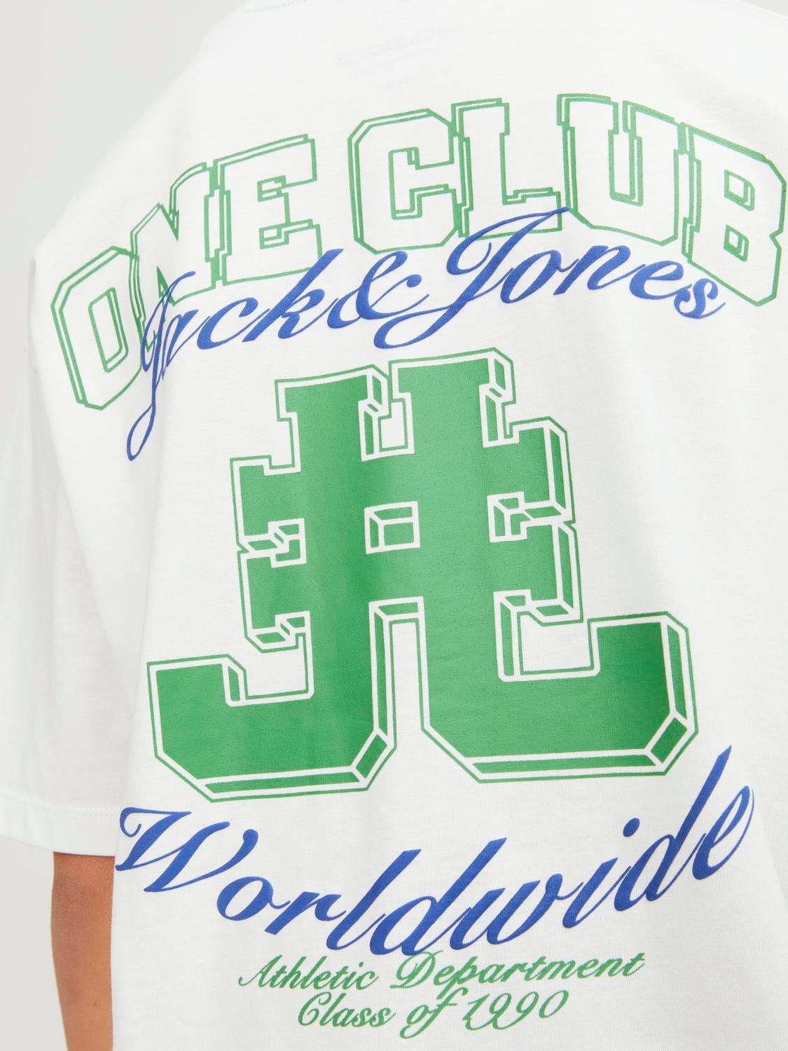 Jack & Jones Nadruk T-shirt Mini -Cloud Dancer - 12257431