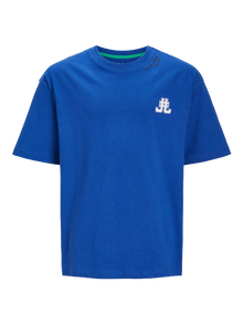 Jack & Jones Spausdintas raštas Marškinėliai Mini -Mazarine Blue - 12257431
