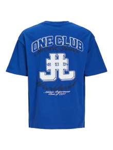 Jack & Jones Spausdintas raštas Marškinėliai Mini -Mazarine Blue - 12257431