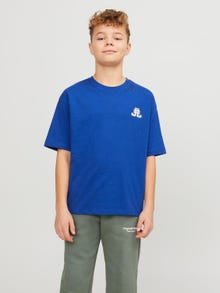 Jack & Jones Potištěný Tričko Mini -Mazarine Blue - 12257431