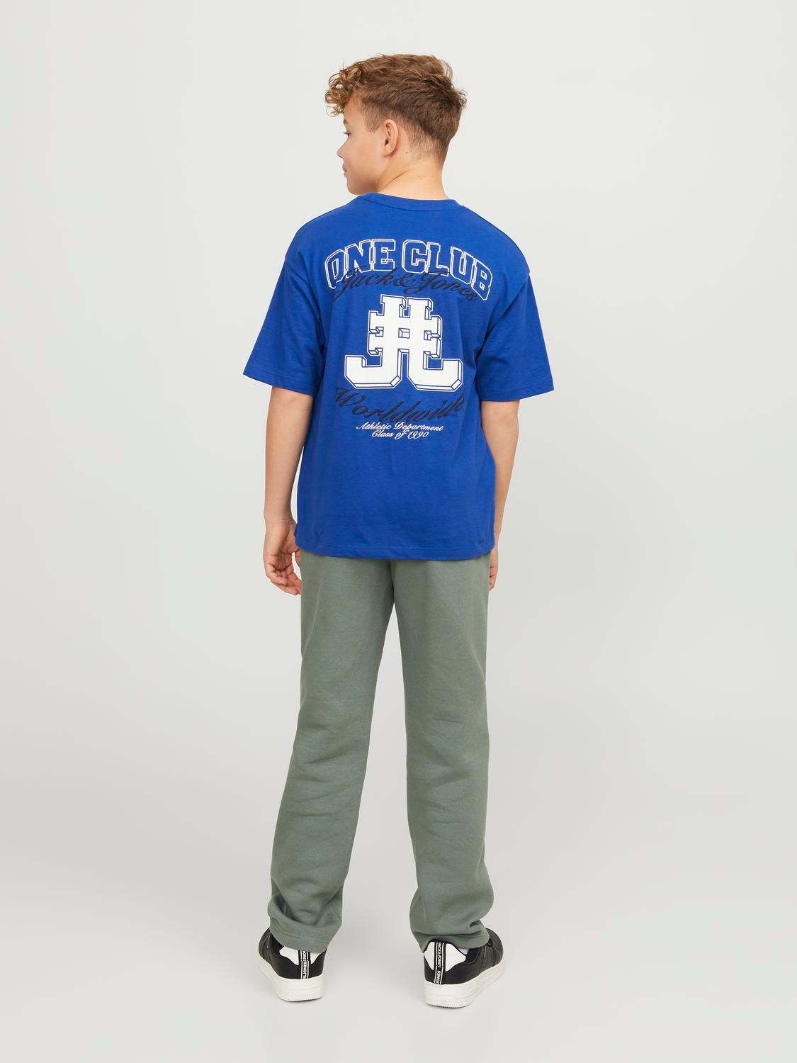 Jack & Jones Nadruk T-shirt Mini -Mazarine Blue - 12257431