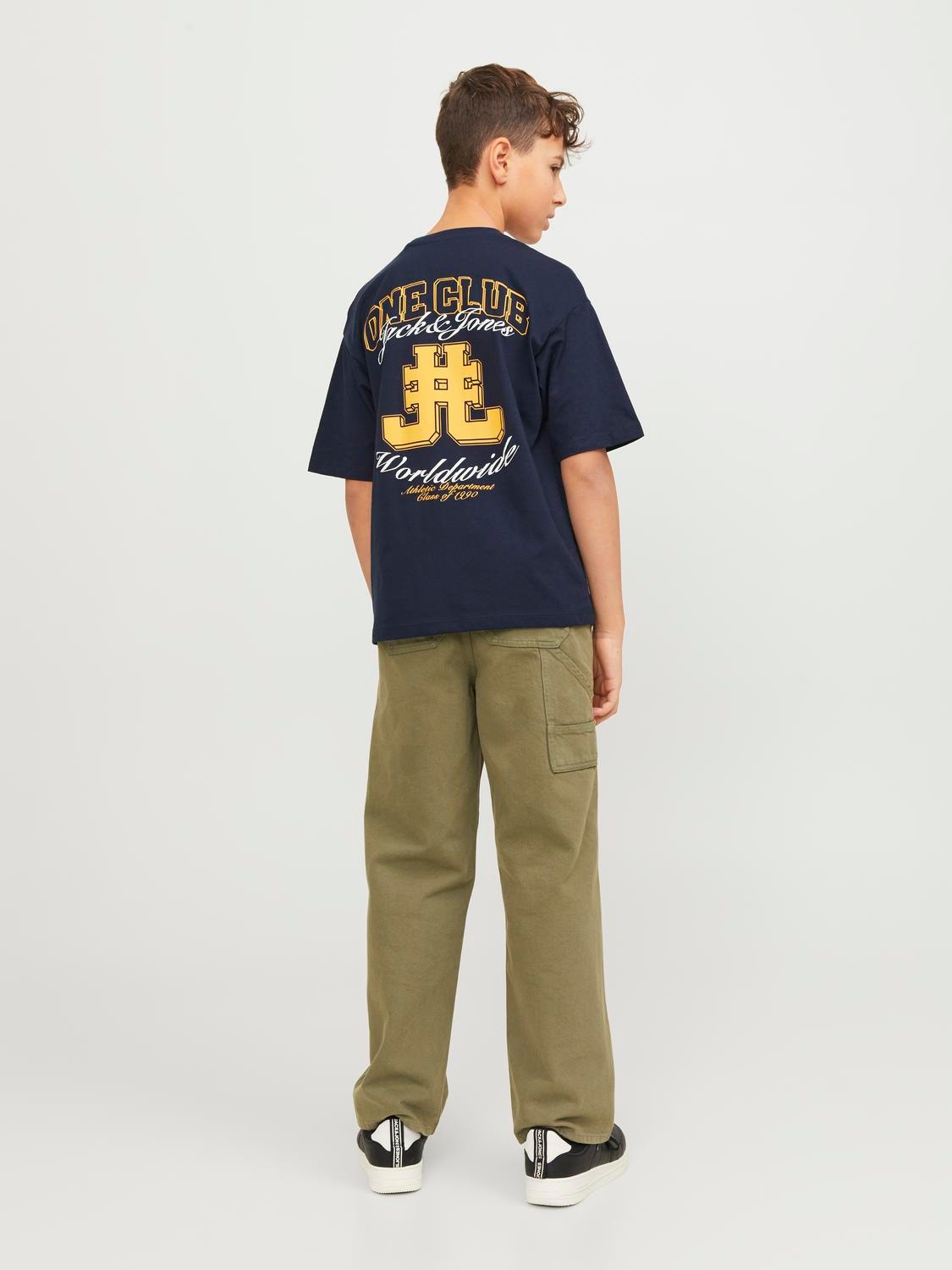Jack & Jones Bedrukt T-shirt Mini -Navy Blazer - 12257431
