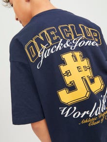 Jack & Jones Bedrukt T-shirt Mini -Navy Blazer - 12257431