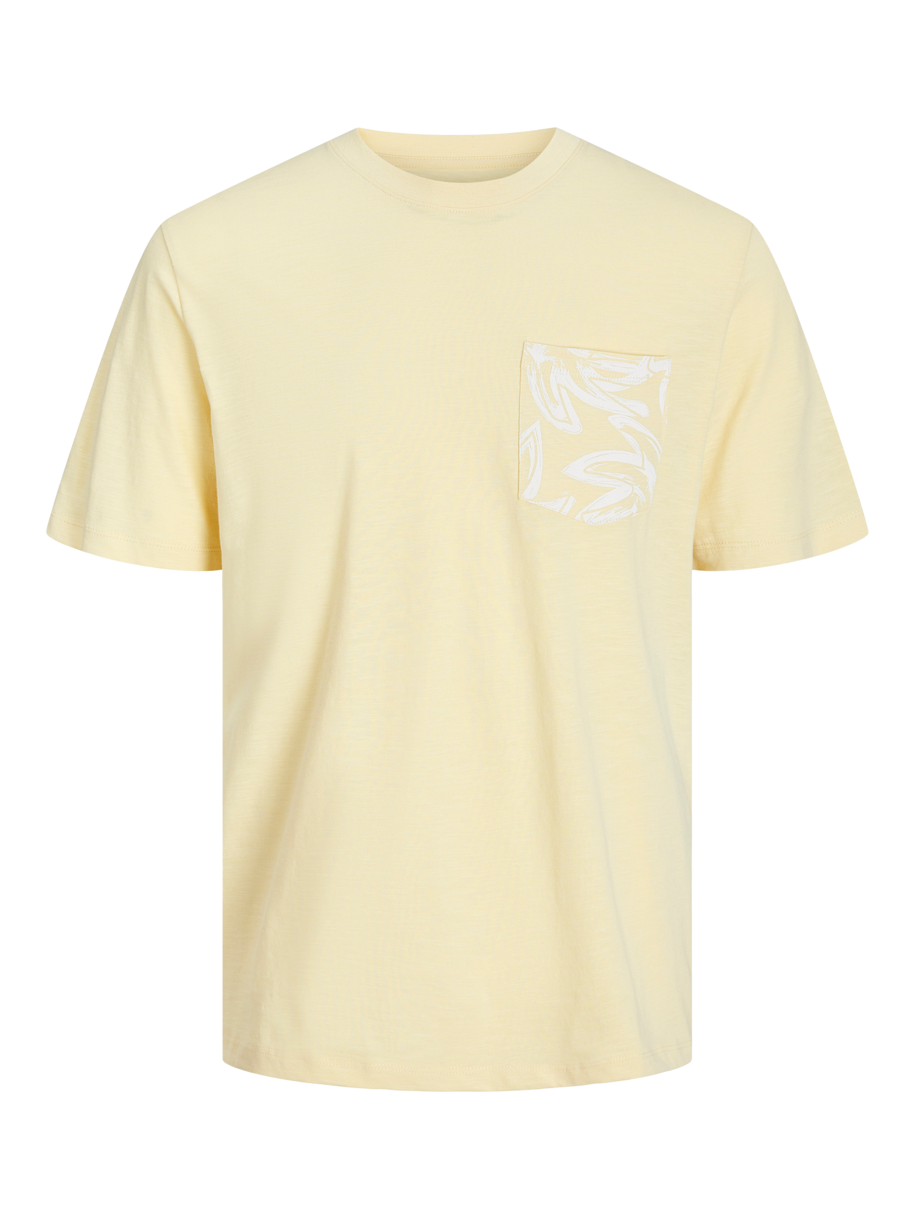 Printed T shirt Mini Light Yellow Jack Jones printed-t-shirt-mini-light-yellow-jack-jones