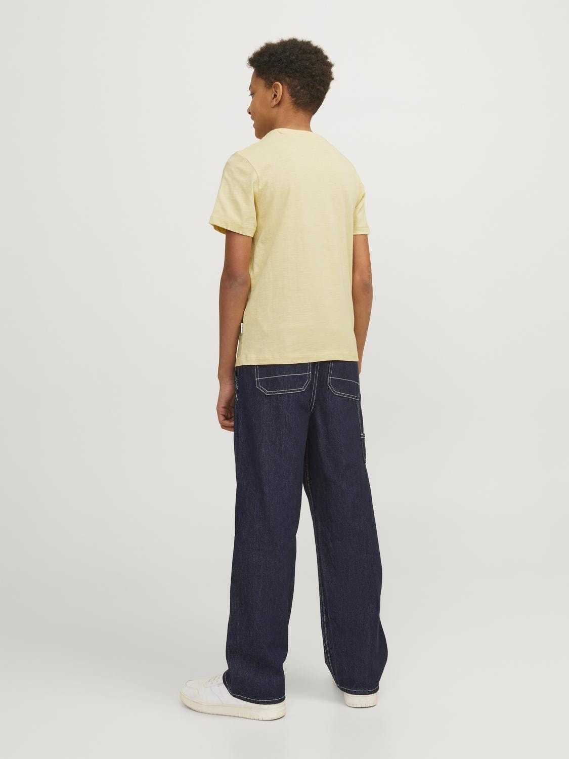 Jack & Jones T-shirt Estampar Mini -Italian Straw - 12257434