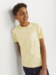 Jack & Jones Gedruckt T-shirt Mini -Italian Straw - 12257434