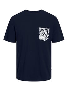 Jack & Jones Tryck T-shirt Mini -Sky Captain - 12257434