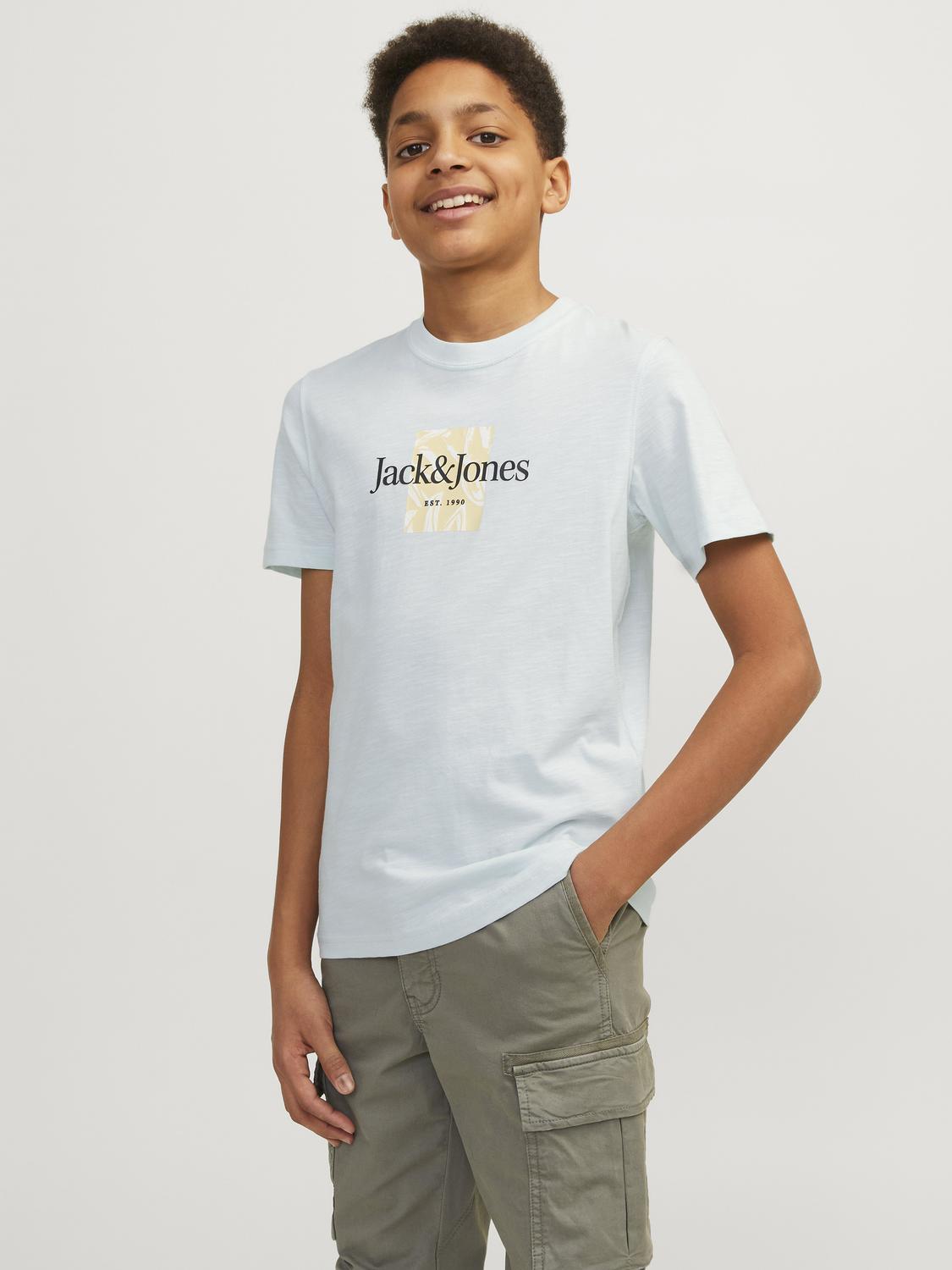 Jack & Jones Nadruk T-shirt Mini -Skylight - 12257435