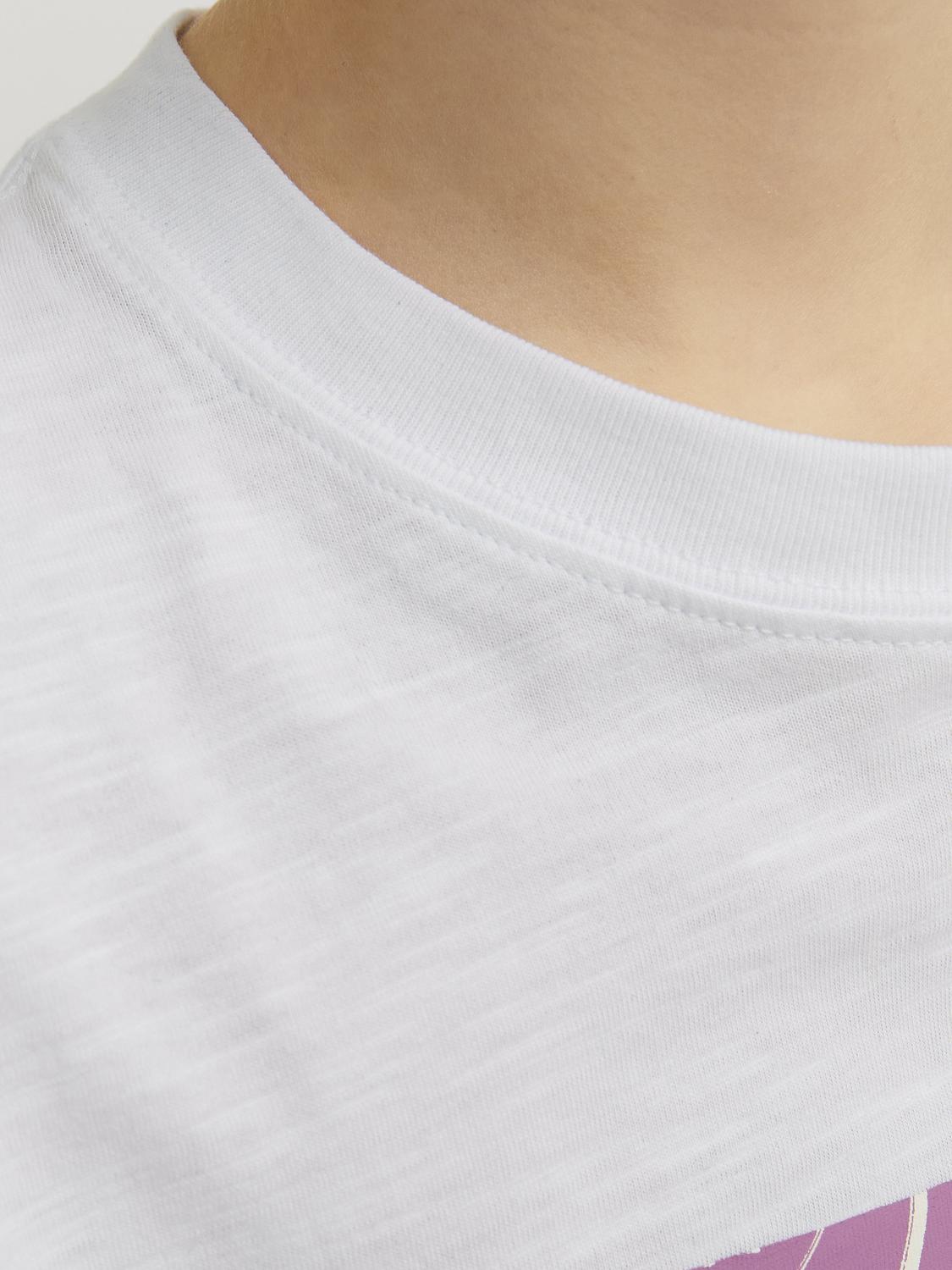 Jack & Jones Nadruk T-shirt Mini -Bright White - 12257435
