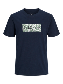 Jack & Jones Gedrukt T-shirt Mini -Sky Captain - 12257435