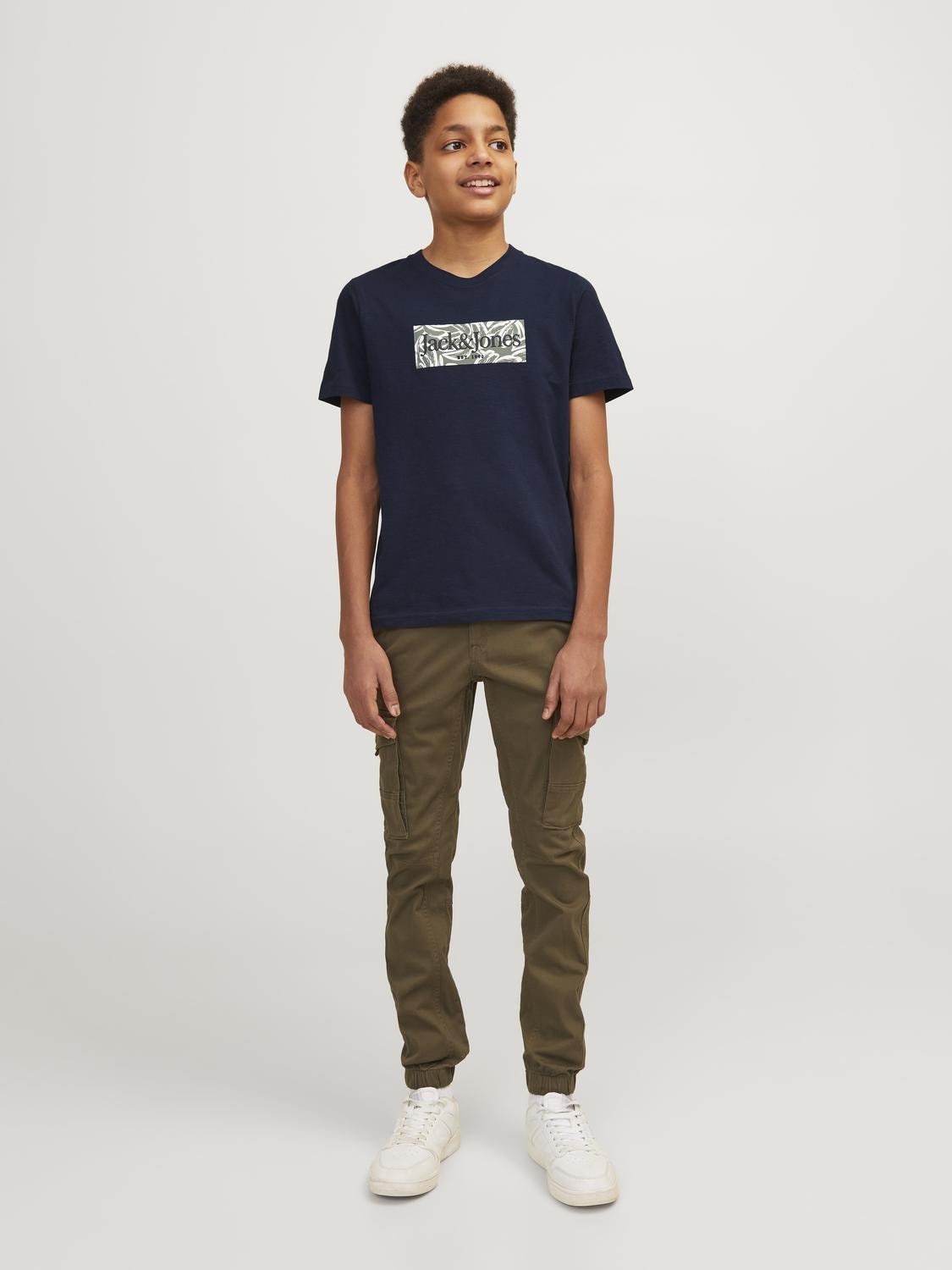 Jack & Jones Gedrukt T-shirt Mini -Sky Captain - 12257435