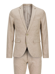 Jack & Jones Plus Size Slim Fit Suit -Travertine - 12257436