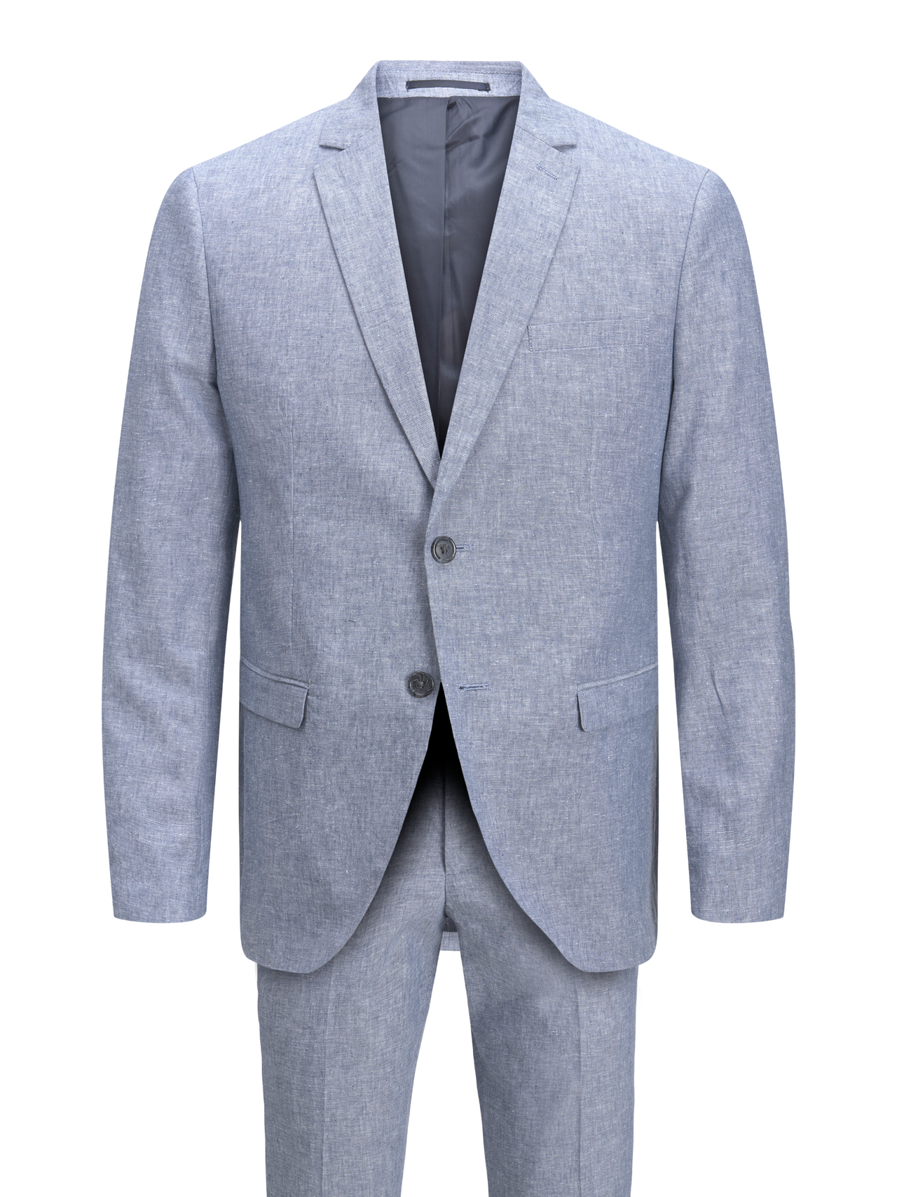 Jack & Jones Plus Size Slim Fit Dress -Chambray Blue - 12257436