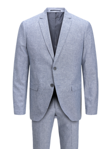 Jack & Jones Plus Size Slim Fit Kostym -Chambray Blue - 12257436