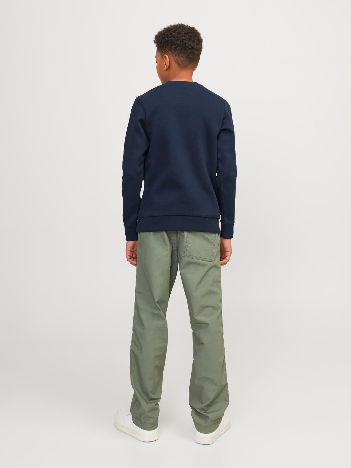 Jack & Jones Bedrukt Sweatshirt met ronde hals Voor jongens -Navy Blazer - 12257439