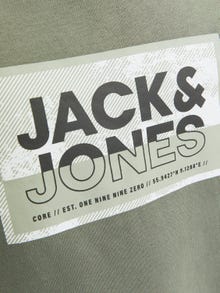 Jack & Jones Sweat à col rond Imprimé Pour les garçons -Agave Green - 12257439