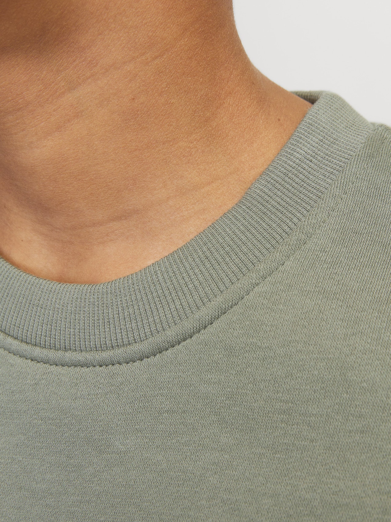 Jack & Jones Nyomott mintás Személyzeti nyakú pulóver Mini -Agave Green - 12257441