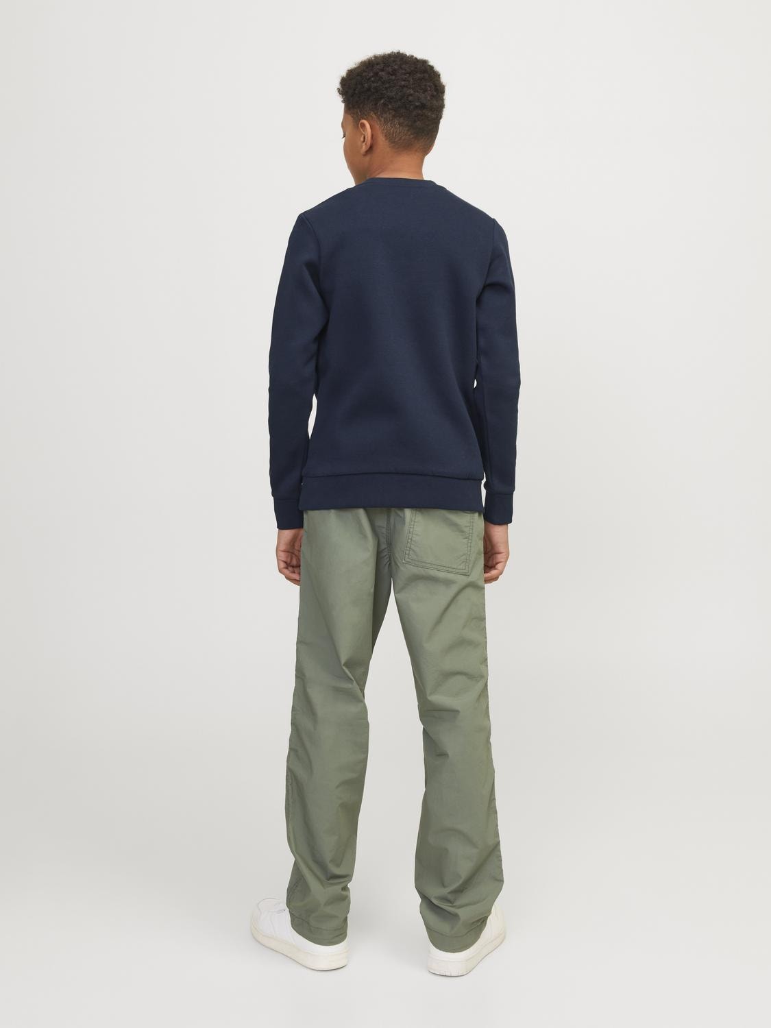 Jack & Jones Gedruckt Sweatshirt mit Rundhals Mini -Navy Blazer - 12257441