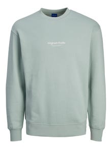 Jack & Jones Sweat à col rond Imprimé Mini -Gray Mist - 12257442