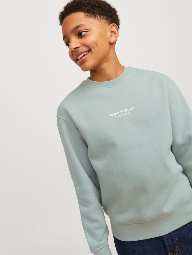 Jack & Jones Printet Sweatshirt med rund hals Mini - 12257442