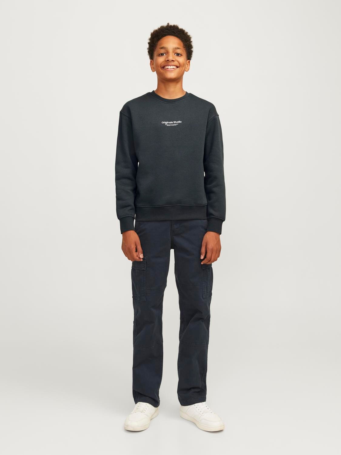 Jack & Jones Felpa Girocollo Stampato Mini -Forest River - 12257442